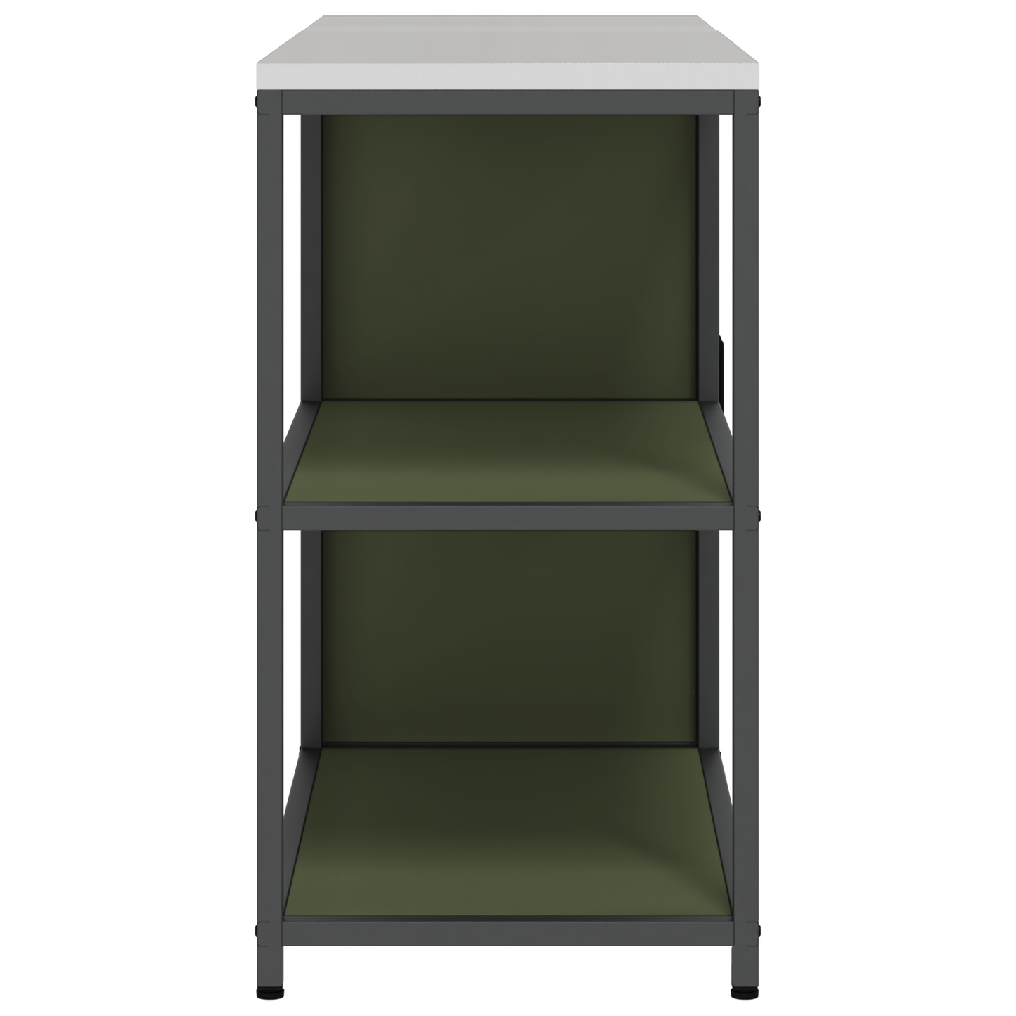 Keukenopslag set met plank met opslag met de deur Verstelbaar 2 pcs Olijf Groen 150 x 50 x 92 cm