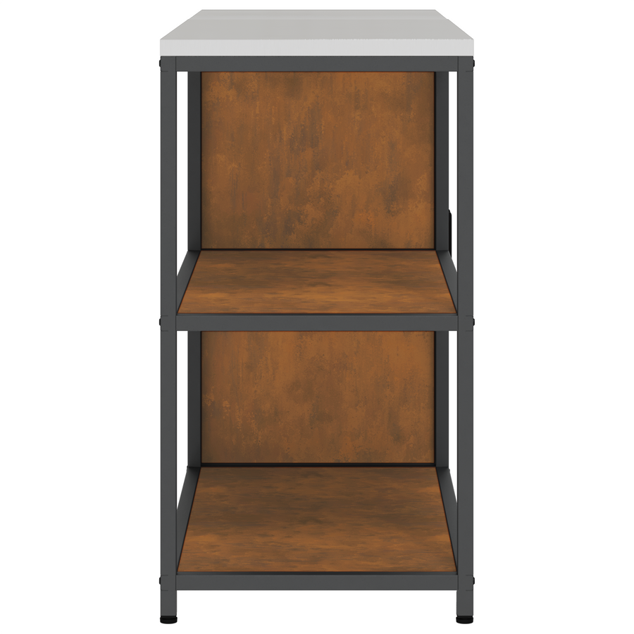 Keukenopslag set 2 pcs Roestig 150 x 50 x 92 cm Cortenstaal
