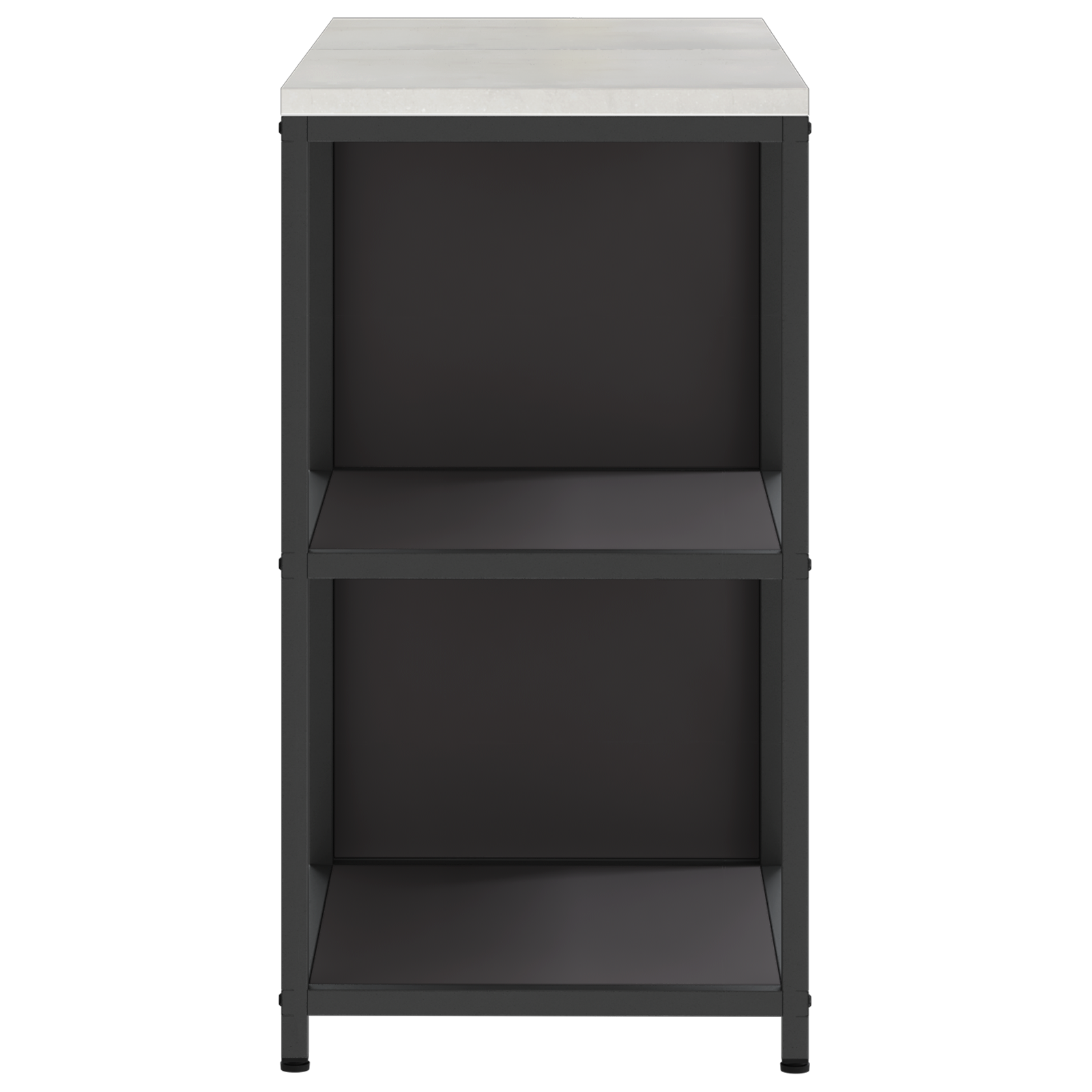 Keukenopslag set 2 pcs Zwart 120 x 50 x 92 cm Koudgewalst staal