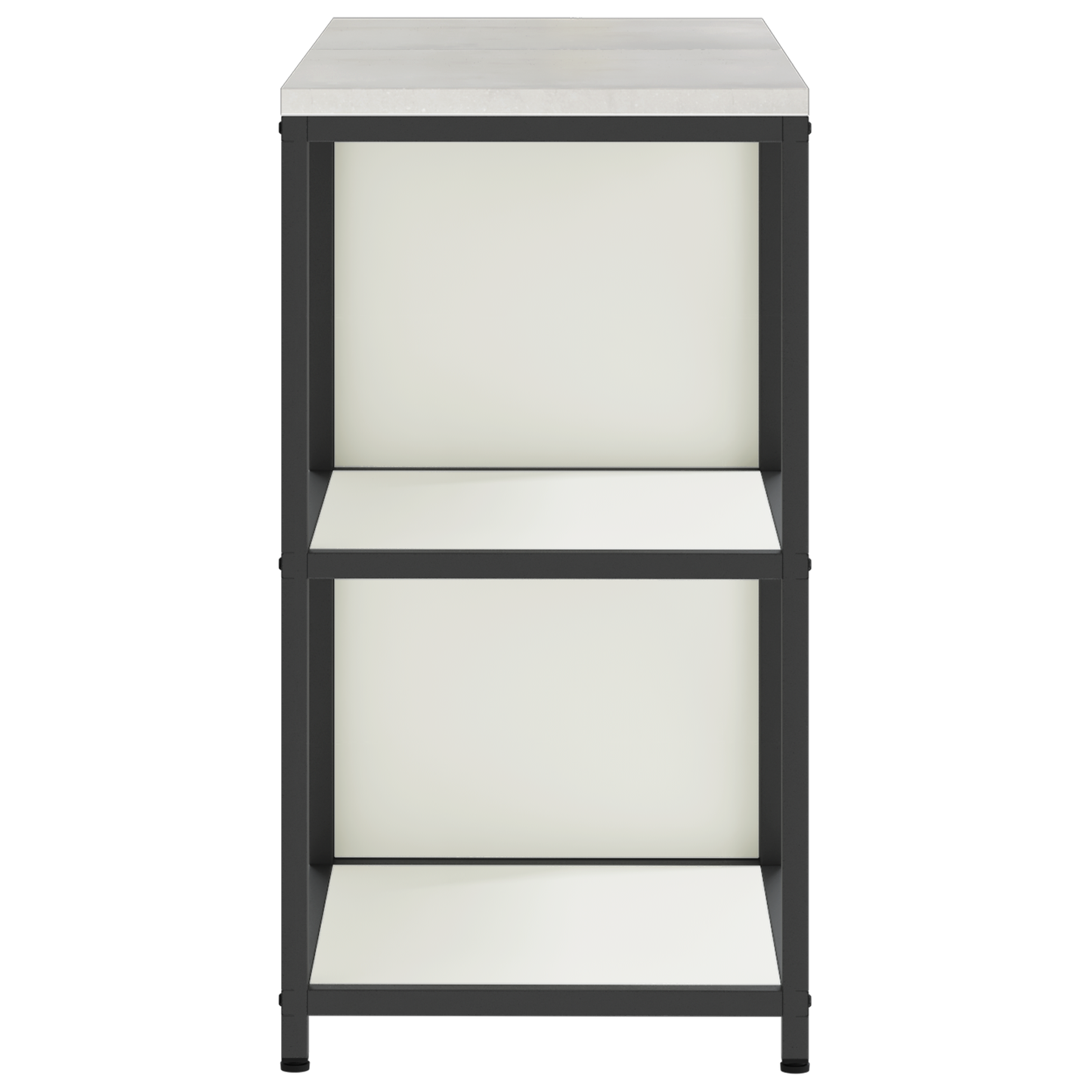 Keukenopslag set 2 pcs Wit 120 x 50 x 92 cm Koudgewalst staal
