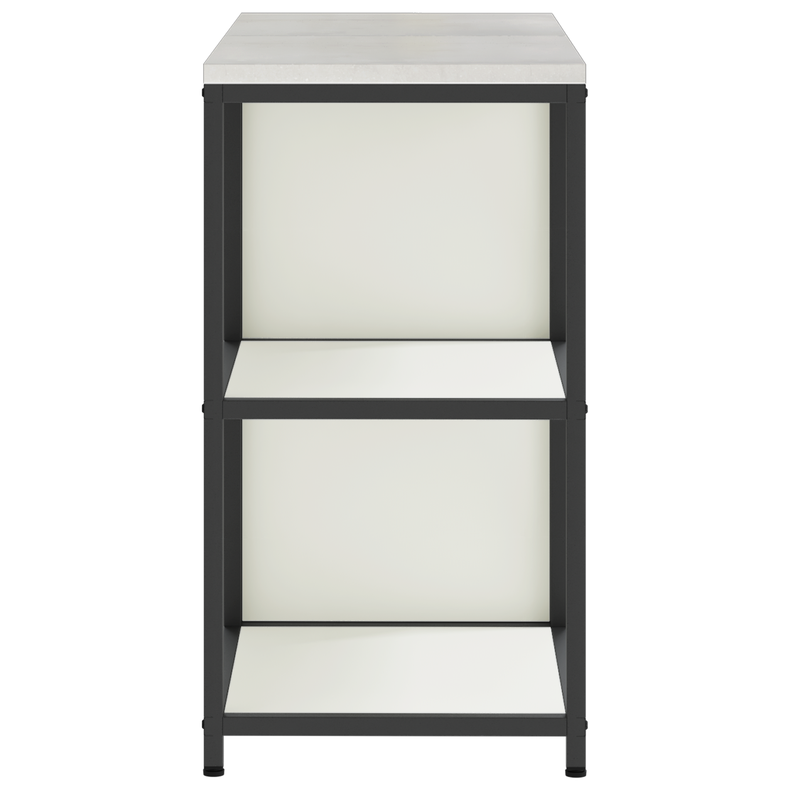 Keukenopslag set 2 pcs Wit 120 x 50 x 92 cm Koudgewalst staal