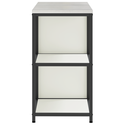Keukenopslag set 2 pcs Wit 120 x 50 x 92 cm Koudgewalst staal