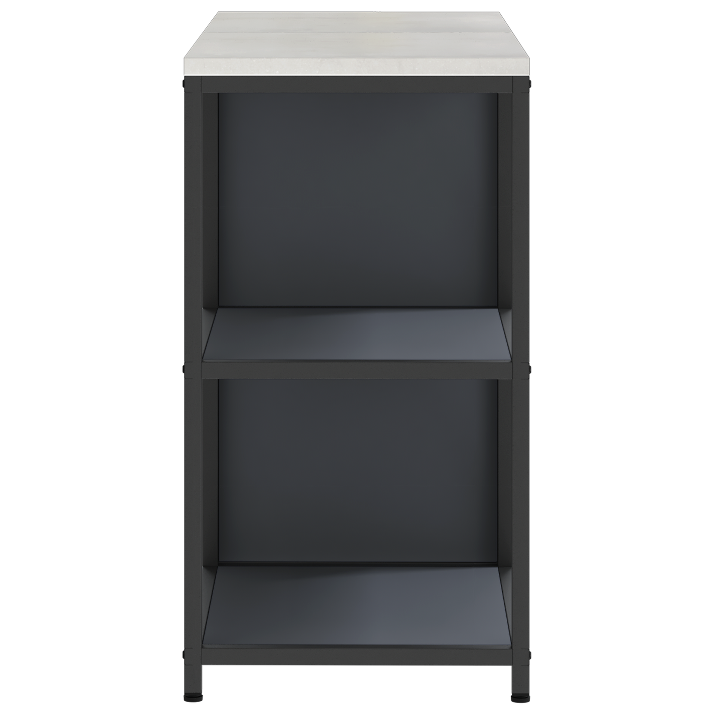 Keukenopslag set met plank met opslag met de deur Verstelbaar 2 pcs Antraciet 120 x 50 x 92 cm