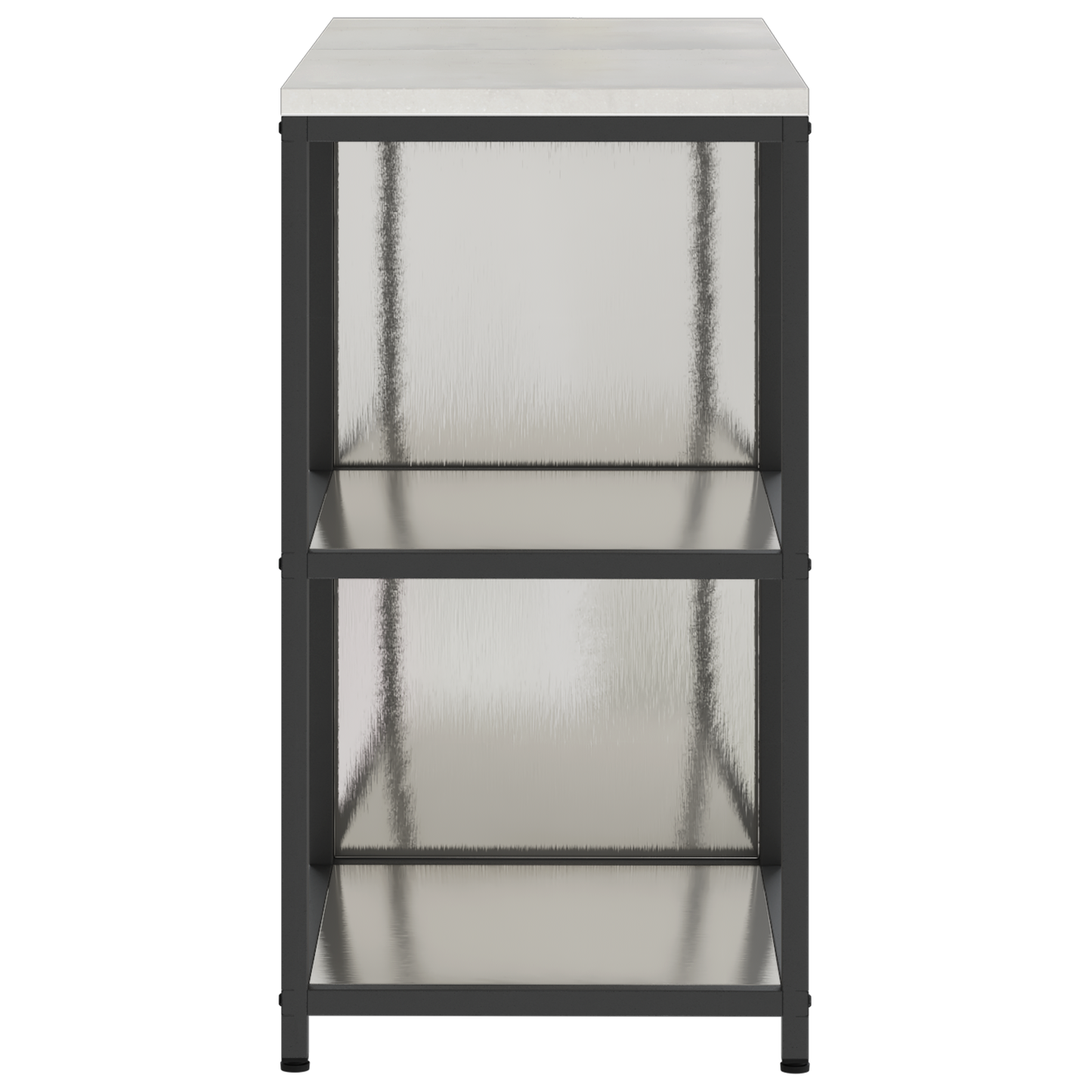 Keukenopslag set 2 pcs Zilver 120 x 50 x 92 cm Roestvrij staal