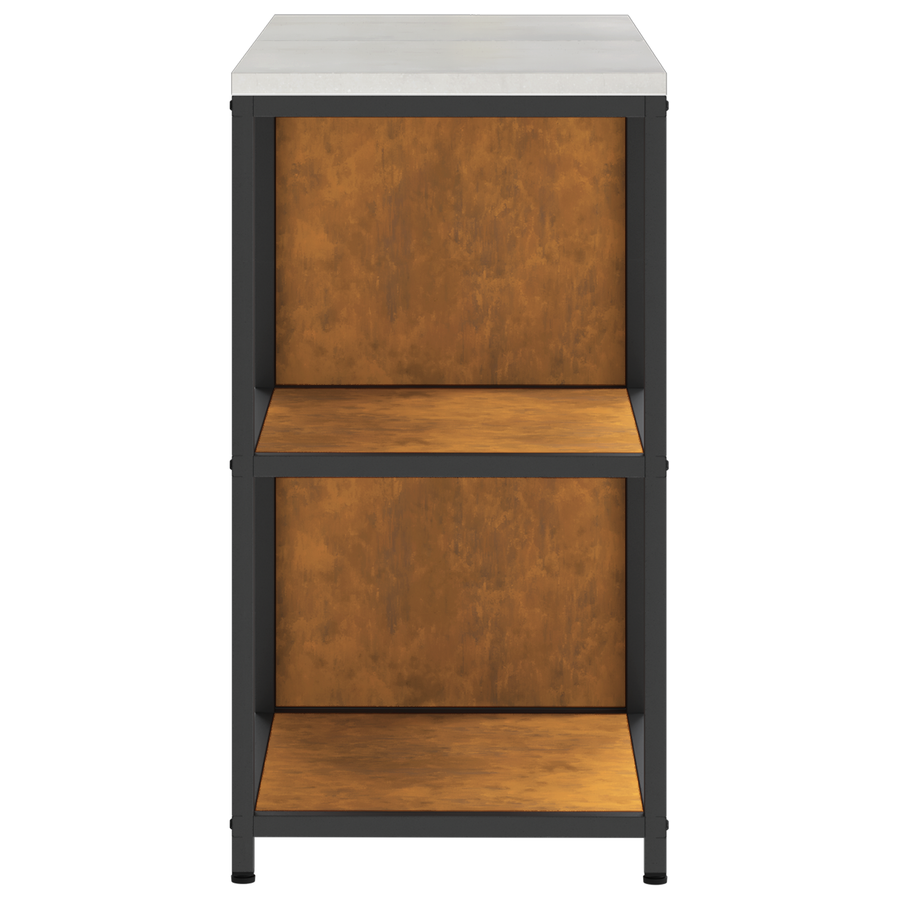 Keukenopslag set 2 pcs Roestig 120 x 50 x 92 cm Cortenstaal