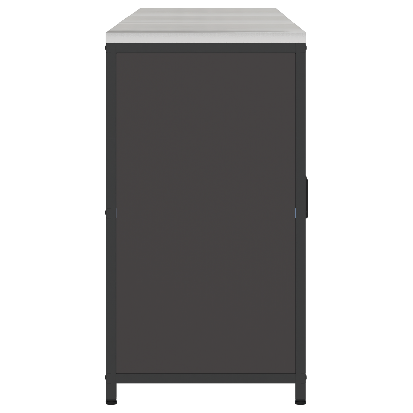 Keukenopslag set 3 pcs Zwart 180 x 50 x 92 cm Koudgewalst staal