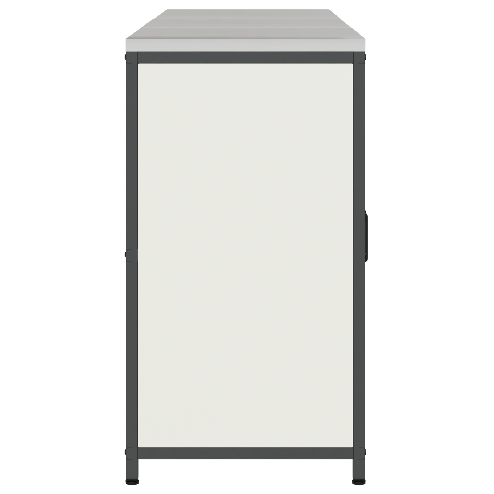 Keukenopslag set 3 pcs Wit 180 x 50 x 92 cm Koudgewalst staal