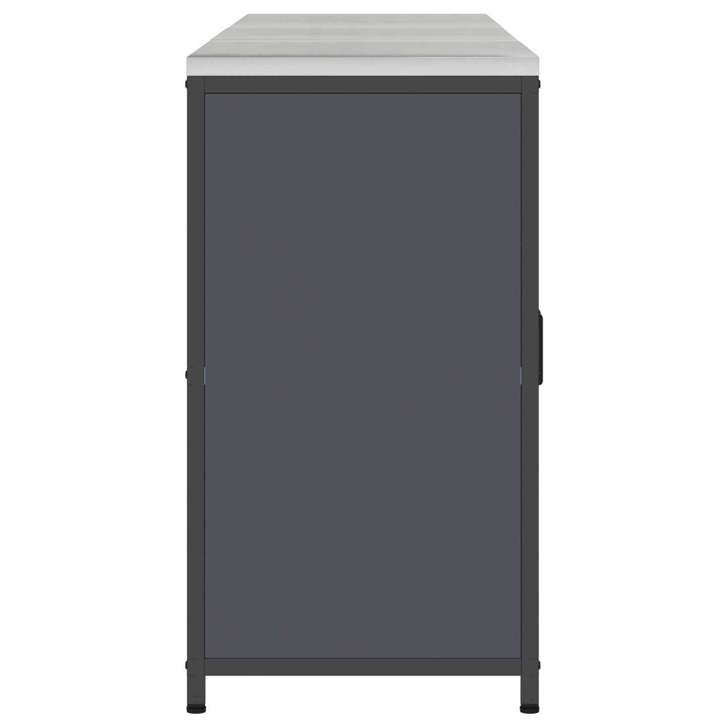 Keukenopslag set met plank met opslag met de deur 3 pcs Antraciet 180 x 50 x 92 cm