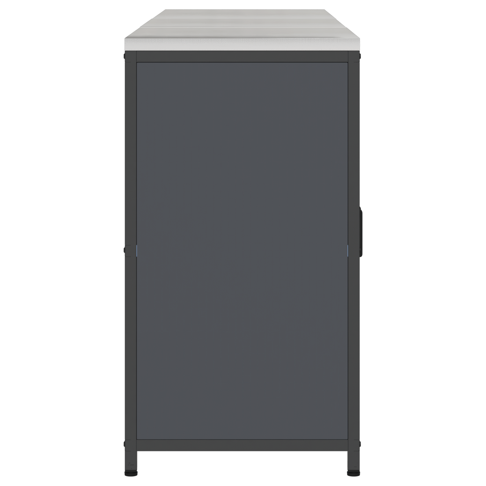 Keukenopslag set met plank met opslag met de deur 3 pcs Antraciet 180 x 50 x 92 cm