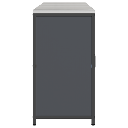 Keukenopslag set met plank met opslag met de deur 3 pcs Antraciet 180 x 50 x 92 cm