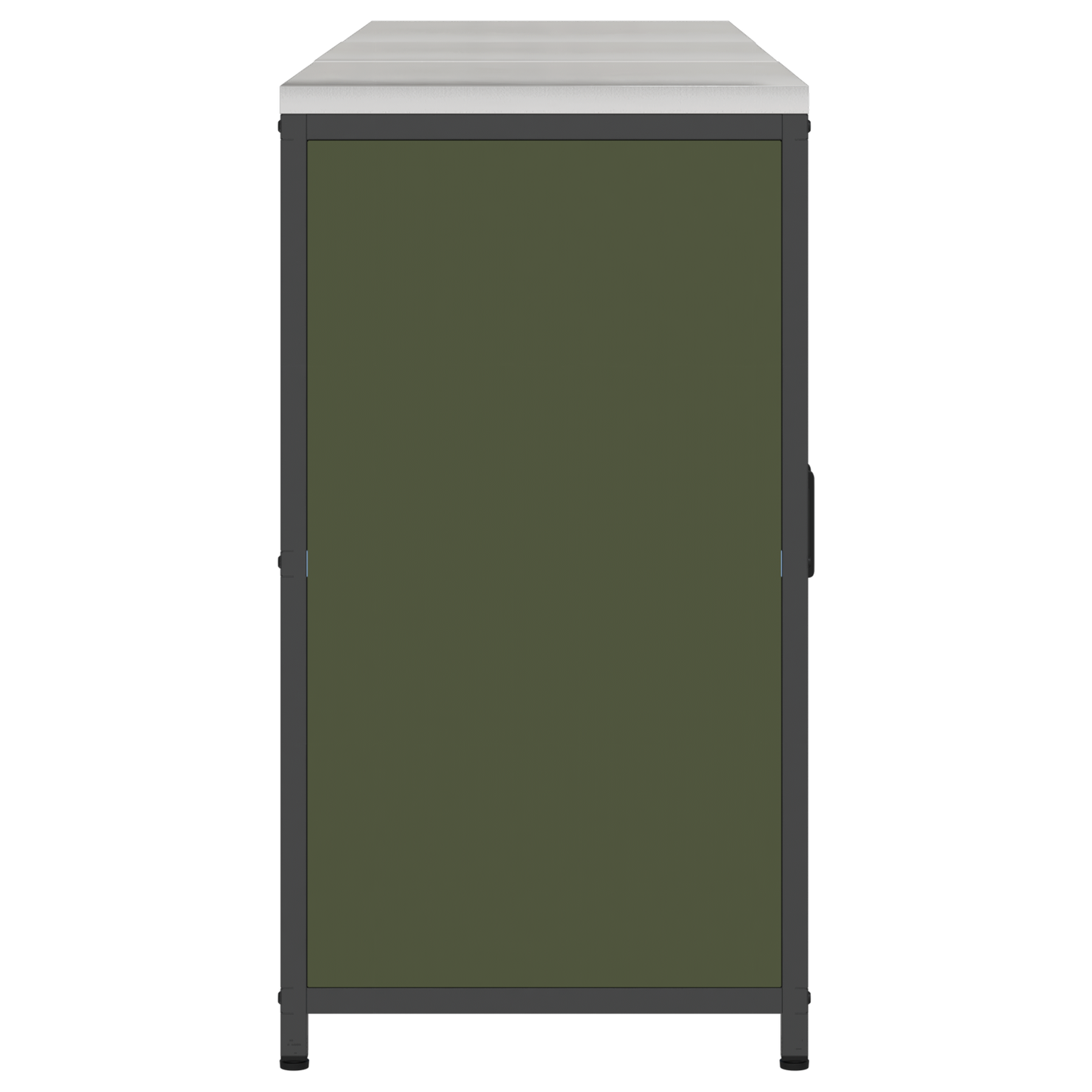 Keukenopslag set met plank met opslag met de deur 3 pcs Olijf Groen 180 x 50 x 92 cm
