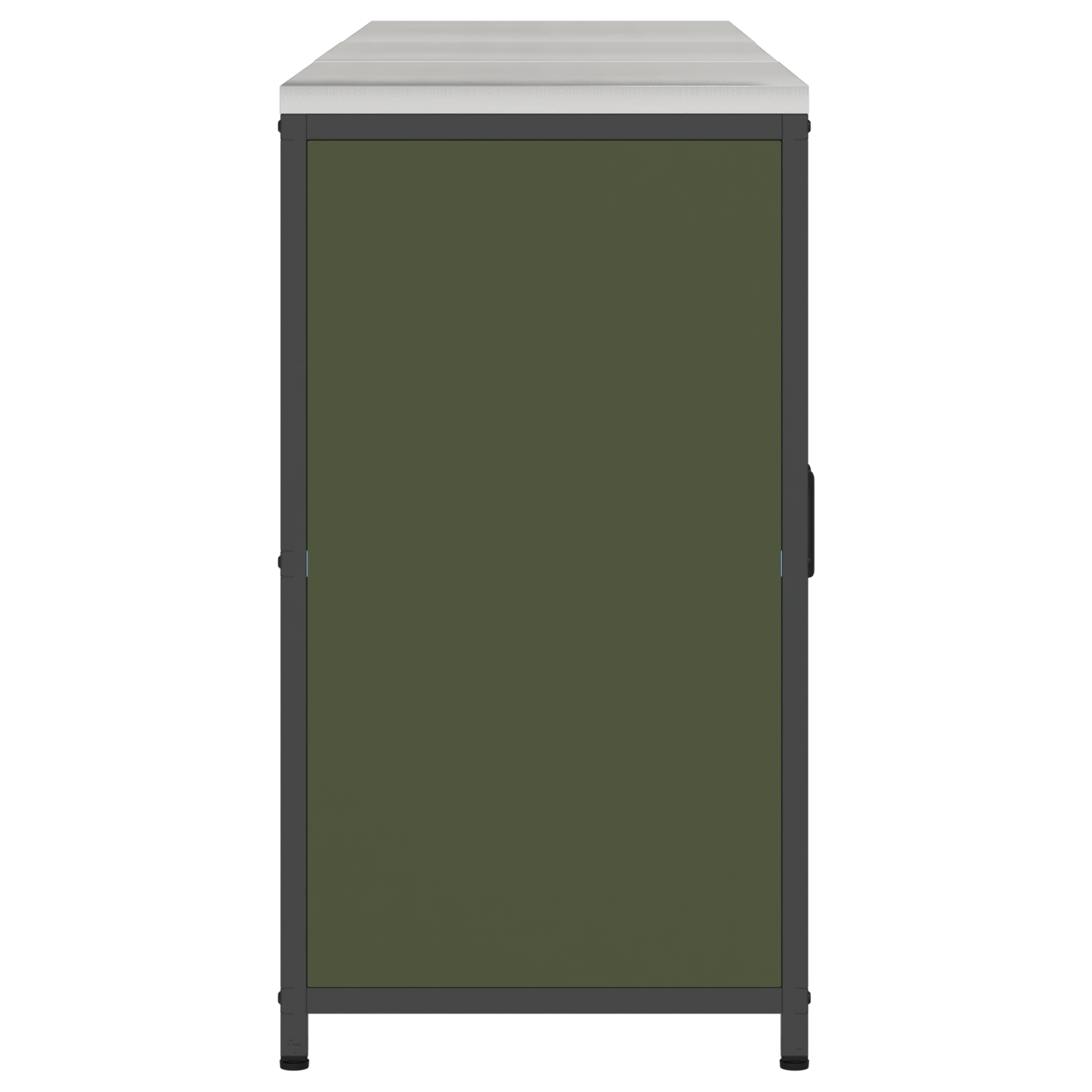 Keukenopslag set met plank met opslag met de deur 3 pcs Olijf Groen 180 x 50 x 92 cm