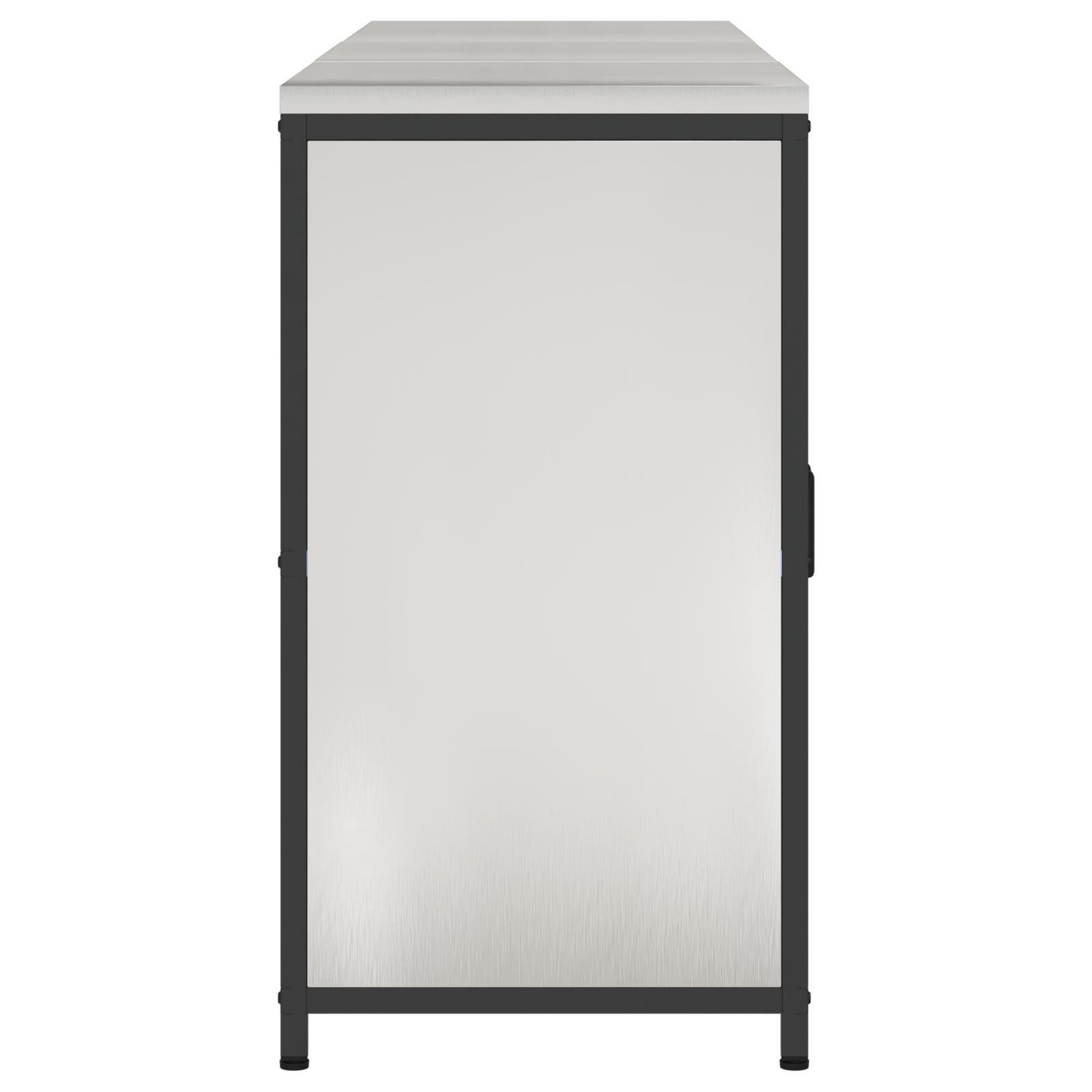 Keuken Opslag Set 3 pcs Zilver 210 x 50 x 92 cm Roestvrij staal
