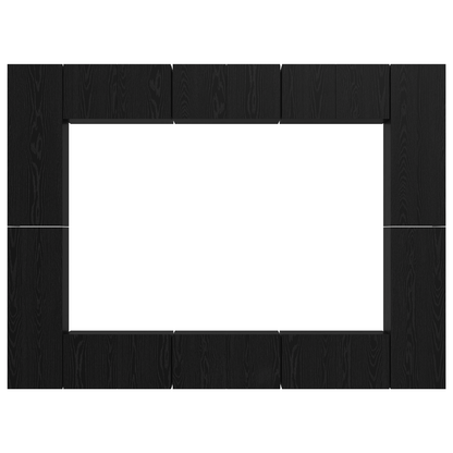 Tv-meubelset 10 pcs Zwart eiken Medium 30.5 x 30 x 90 cm