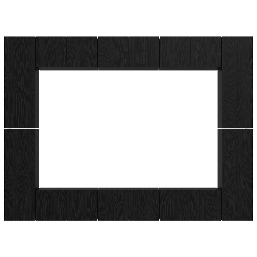 Tv-meubelset 10 pcs Zwart eiken Medium 30.5 x 30 x 90 cm