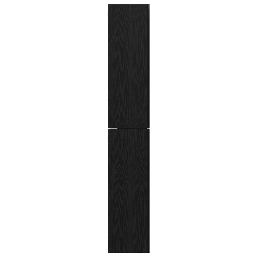 Tv-meubelset 10 pcs Zwart eiken Medium 30.5 x 30 x 90 cm