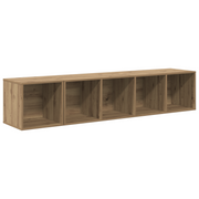 TV-kast set 142.5 cm Artisan Eiken wandmontage