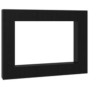 Tv-meubelset 10 stuks zwart eiken 30.5x30x90 cm