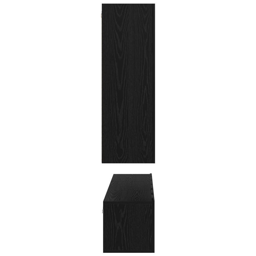 Tv-meubelset 5 pcs Zwart eiken Medium 30.5 x 30 x 90 cm