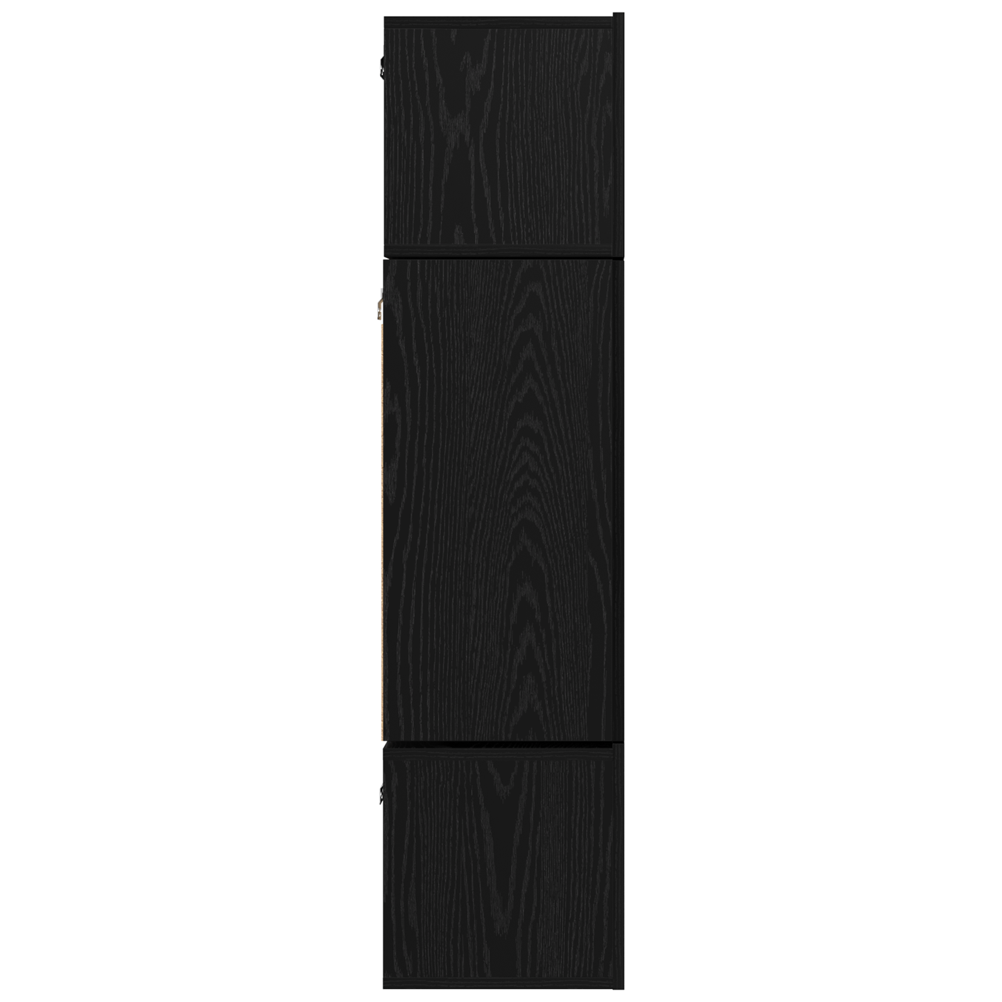 Tv-meubelset 6 pcs Zwart eiken 80 x 30 x 30 cm Bewerkt hout