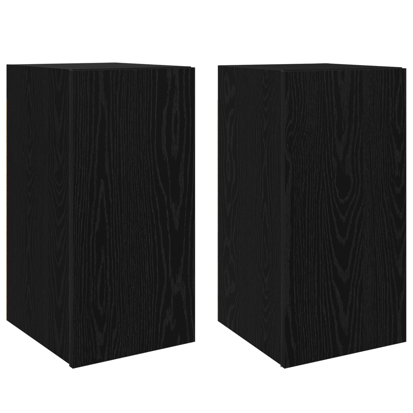 Tv-meubelset 4 pcs Zwart eiken 30.5 x 30 x 60 cm Bewerkt hout