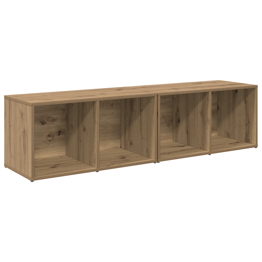 Tv-meubelset 2 pcs Artisan Eiken 37 x 35 x 107 cm Bewerkt hout
