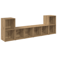 Tv-meubelset 4 pcs Ambachtelijk eiken 72 x 35 x 36.5 cm
