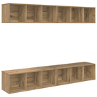 Tv-meubelset 4 stuks Artisan Eiken 37x37x107 cm