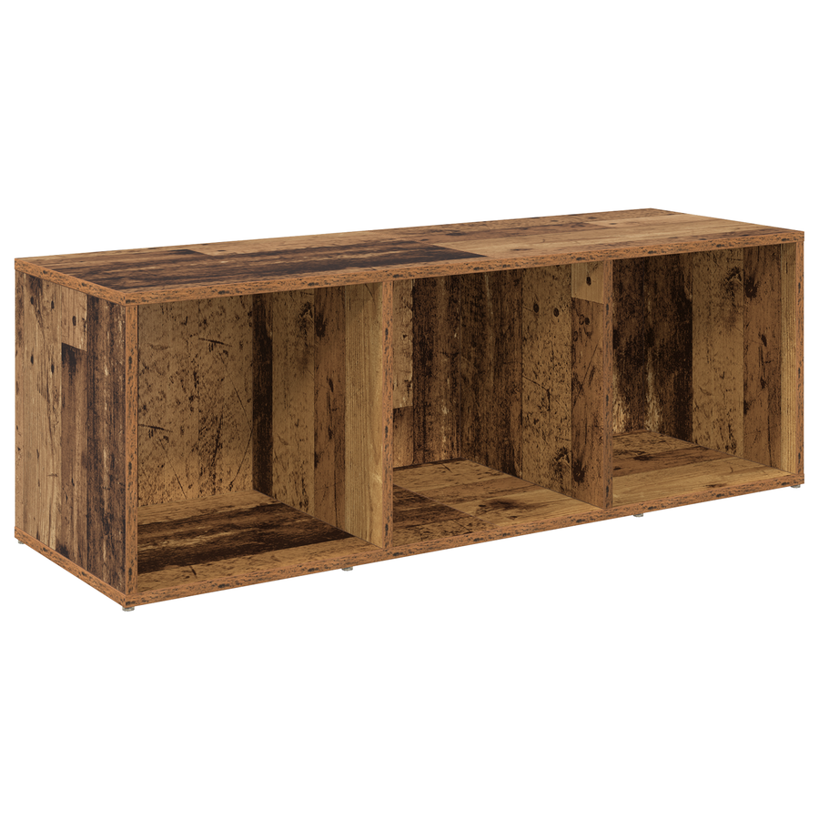 Tv-meubelset 2 pcs Oude hout 107 x 35 x 37 cm Bewerkt hout