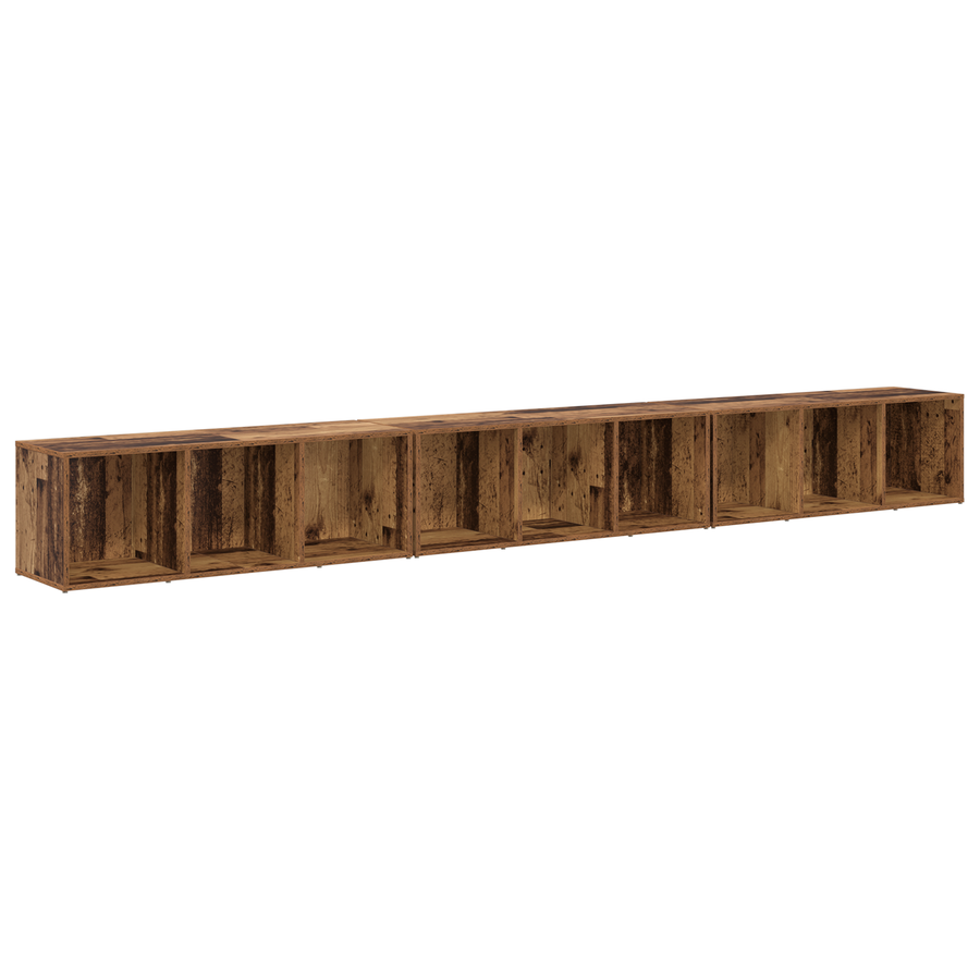 TV-kast 3 pcs Oud hout 37 x 35 x 107,5 cm