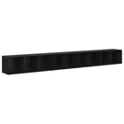 TV Cabinet Set 3 pcs Black Oak 37 x 35 x 107 cm Engineered Wood