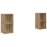 Tv-meubelset 2 stuks Artisan Eiken 37x35x72 cm