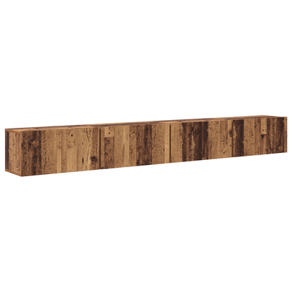 Tv-meubelset 4 pcs Oude hout Medium 30 x 60 x 30.5 cm