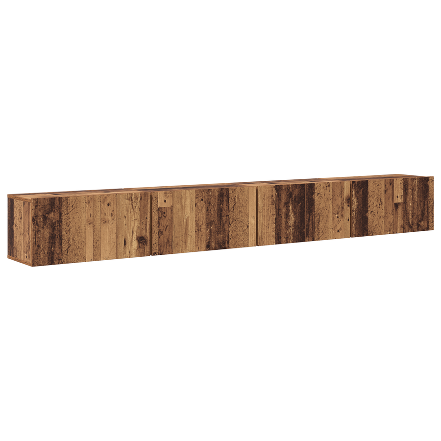 Tv-meubelset 4 pcs Oude hout Medium 30 x 60 x 30.5 cm