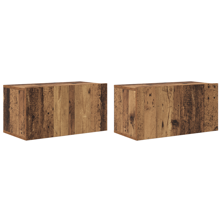 Tv-meubelset 4 pcs Oude hout Medium 30 x 60 x 30.5 cm