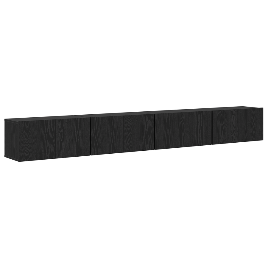 Tv-meubelset 4 pcs Zwart eiken Medium 30 x 60 x 30.5 cm