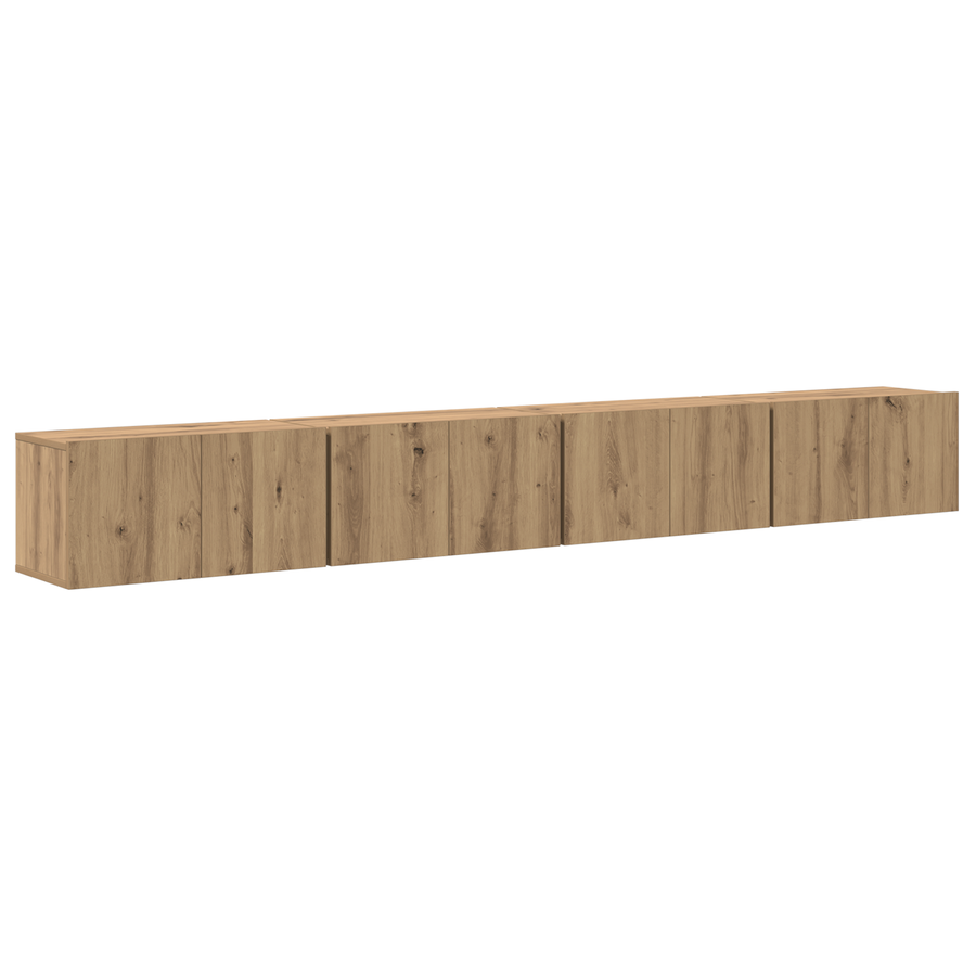 Tv-meubelset 4 pcs Ambachtelijk eiken Medium 60 x 30 x 30.5 cm