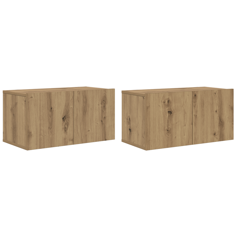 Tv-meubelset 4 pcs Ambachtelijk eiken Medium 60 x 30 x 30.5 cm