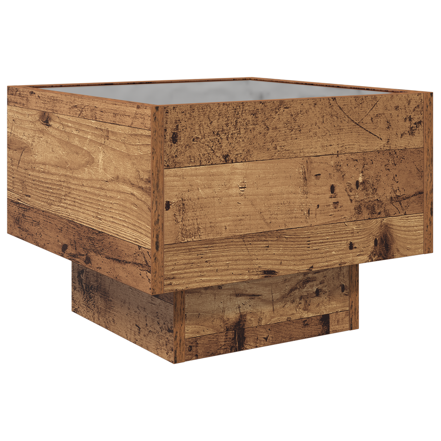 Opbergkast Oud hout 40 x 40 x 30 cm Geengineerd hout, Glas