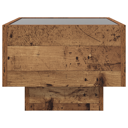 Opbergkast Oud hout 40 x 40 x 30 cm Geengineerd hout, Glas