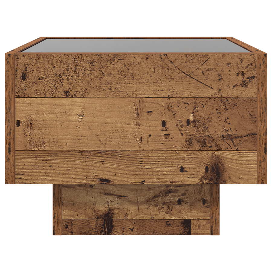 Opbergkast Oud hout 40 x 40 x 30 cm Geengineerd hout, Glas