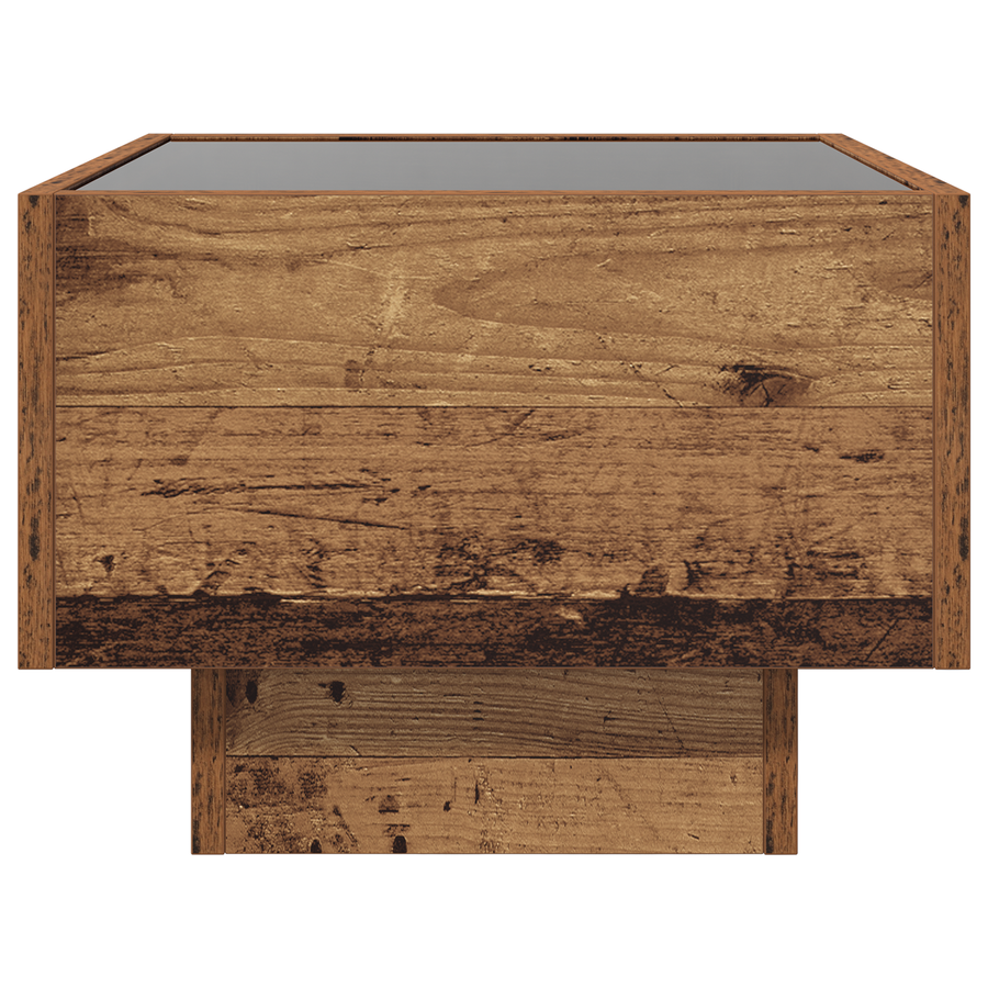 Opbergkast Oud hout 40 x 40 x 30 cm Geengineerd hout, Glas