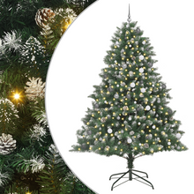 Kunstkerstboom with Decorative String Lights Groen 240 cm PVC