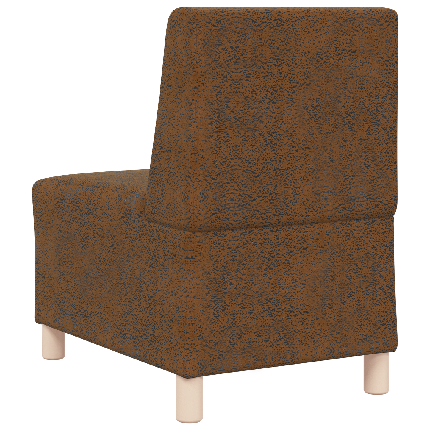 Sofa Stoel met kussen 2 pcs Bruin 55 cm Faux suede leer