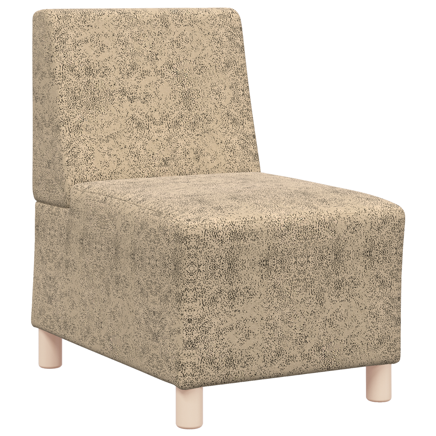 Sofa Stoel met kussen 2 pcs Lichtgrijs 55 cm Faux suede leer