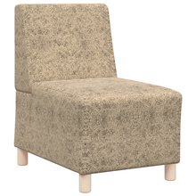 Sofa Stoel met kussen 2 pcs Lichtgrijs 55 cm Faux suede leer