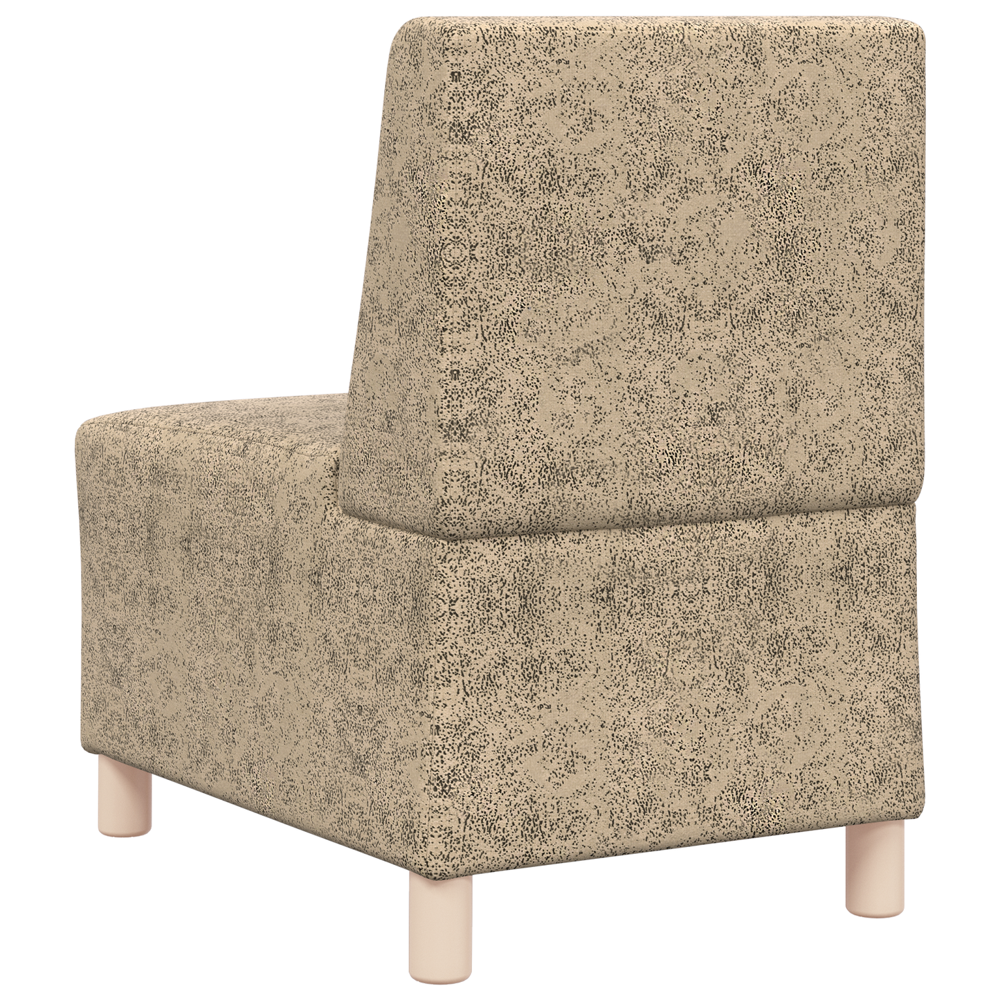 Sofa Stoel met kussen 2 pcs Lichtgrijs 55 cm Faux suede leer