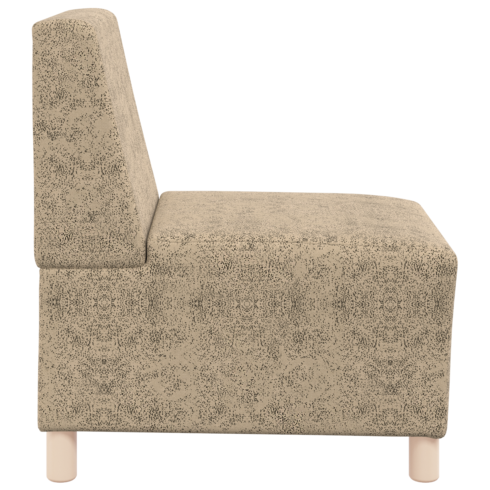 Sofa Stoel met kussen 2 pcs Lichtgrijs 55 cm Faux suede leer
