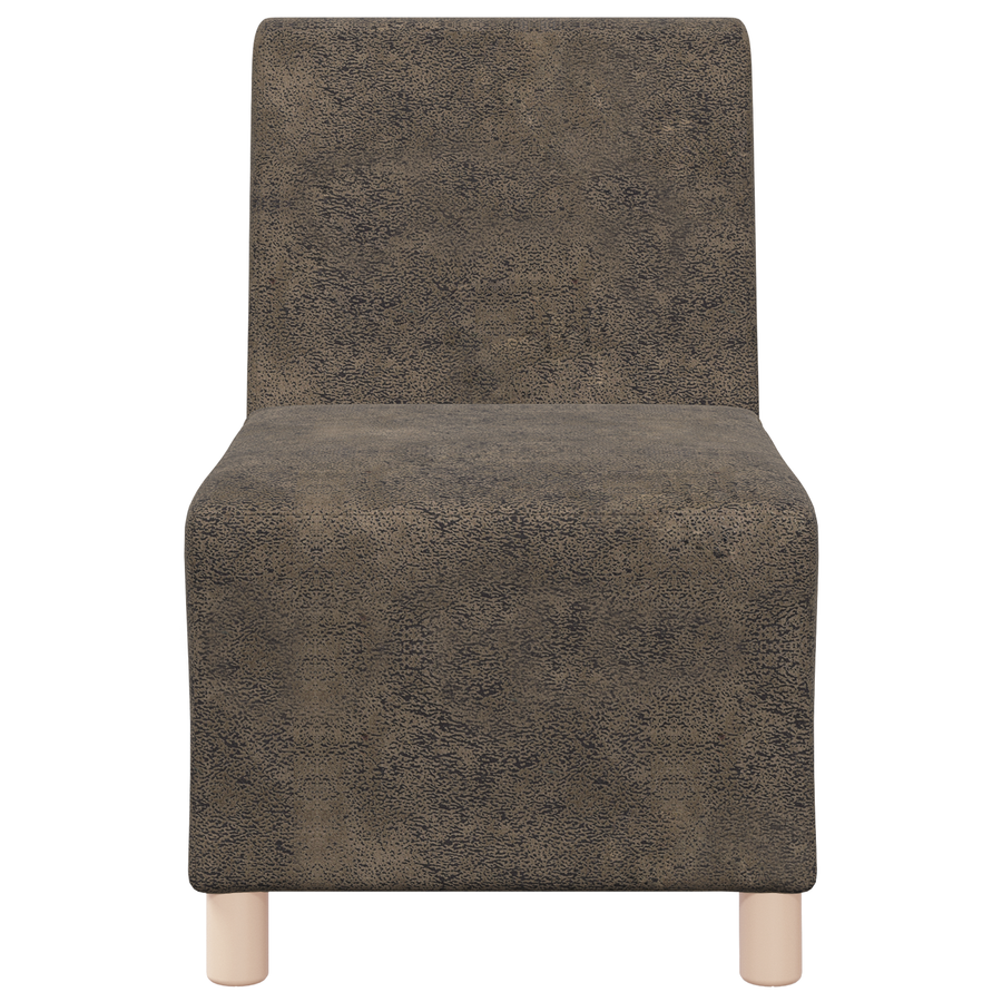 Sofa Stoel met kussen 2 pcs Donkergrijs 55 cm Faux suede leer