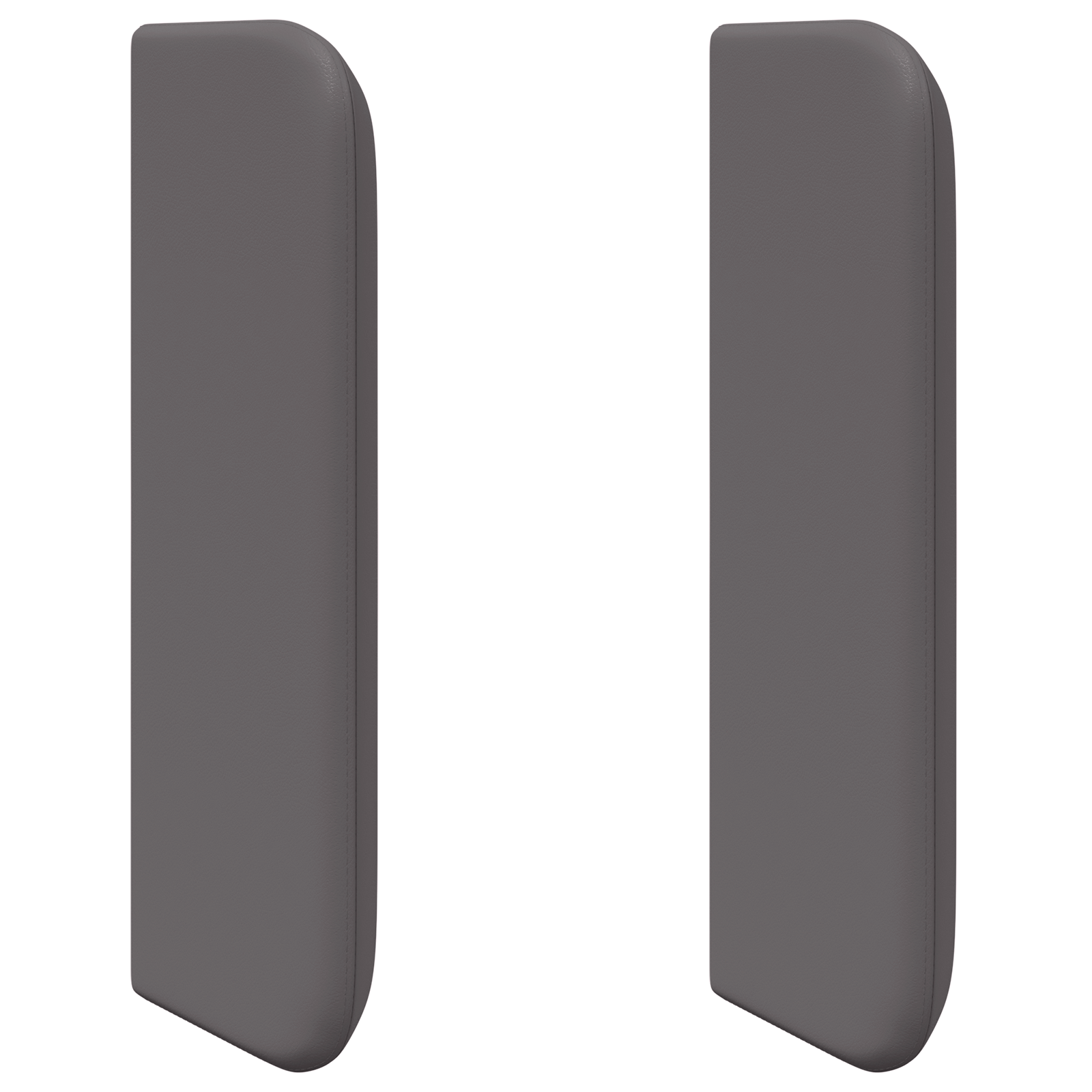 Hoofdbordoren 2 pcs Grijs 40 x 16 x 5 cm Kunstleer